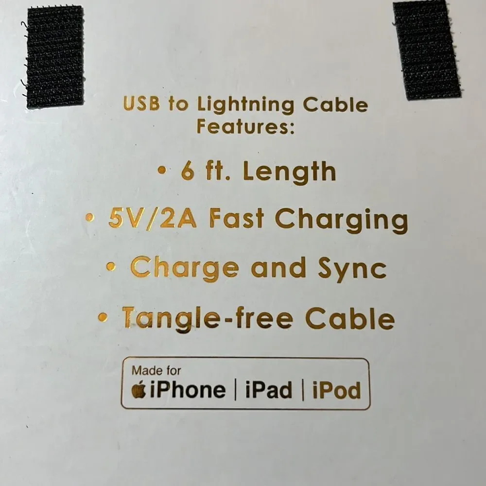 Sarina usb to Lightning cable 6 feet long New